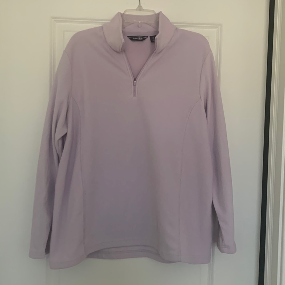Lands End Quarter Zip Fleece
